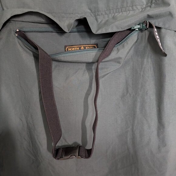 Krispy Kreme Donuts Employee Jacket Size Large Green All Climate Wear Full Zip - Picture 9 of 14